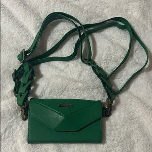 Parchita Mila Mini Bag Green Fanny Envelope Wallet with two straps